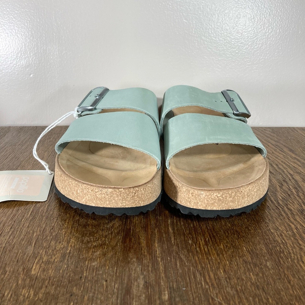 NWT Birkenstock Papillio Almina Platform Sandal Women’s Various Sizes Pure Sage - Picture 3 of 7